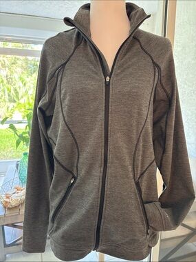 Coolibar UPF 50 Women’s Charcoal Zip-Front Lightweight Jacket